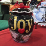 Christmas Cookie Jars and Cake Plates Pottery